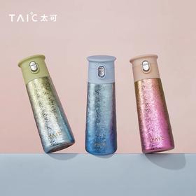 TAI℃太可 纯钛晶彩弹盖杯   420毫升