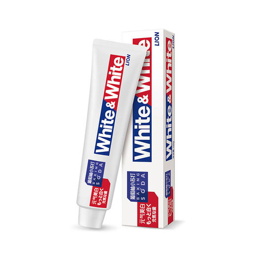 【秒杀】日本狮王LionWHITE&WHITE葡萄柚小苏打元气美白牙膏120g 商品图1