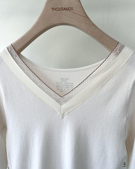 现货 THS 12.2-无 max家 女士 羊毛法式蕾丝保暖套装 4色 BP215 商品图8