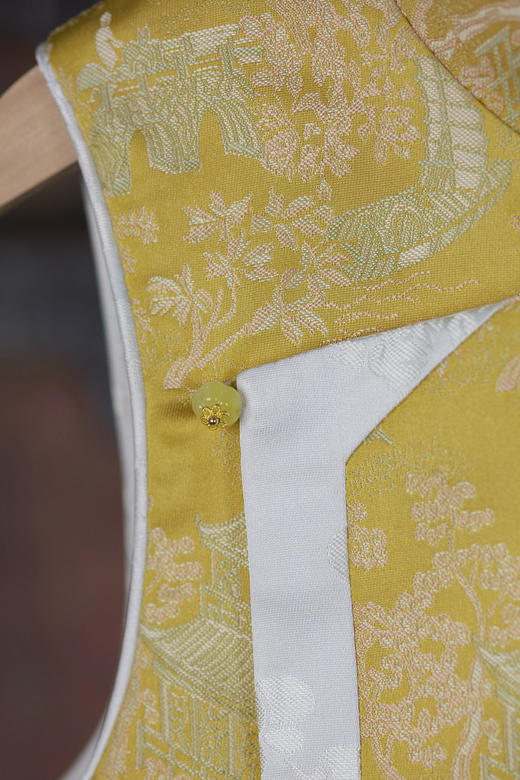 盛唐牡丹|儿童系列|Kids 清明上河图斜襟马甲 商品图6