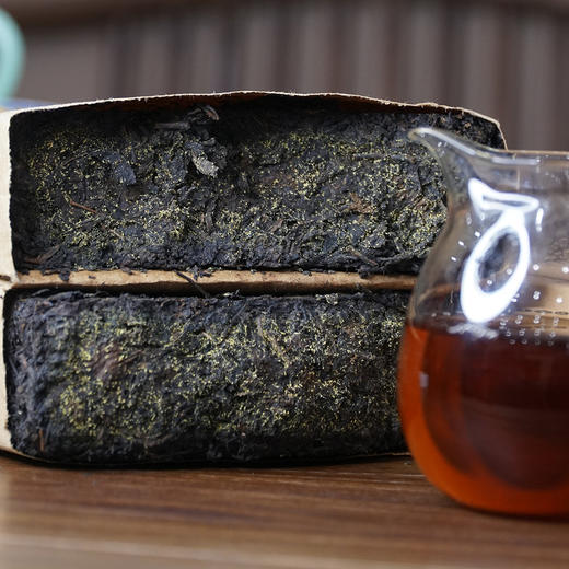 女书湖南黑茶1KG手筑茯砖茶2024年 晋丰厚百年老茶号 安化黑茶 商品图4