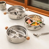 摩登主妇mototo双耳316不锈钢儿童分格餐盘宝宝辅食家用餐具盘子 商品缩略图3