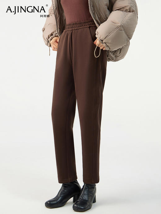 【时尚百搭】阿菁娜冬季新款两色可选科技防风轻暖羽绒热裤F29D210019 商品图0