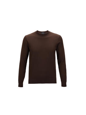 callisto咖啡色绵羊毛毛衣