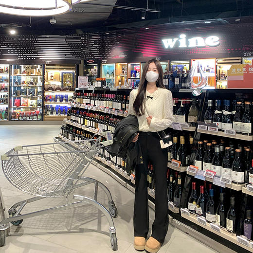 <曾小咸推荐>韩系甜美花边领米白色蕾丝衬衫 商品图2