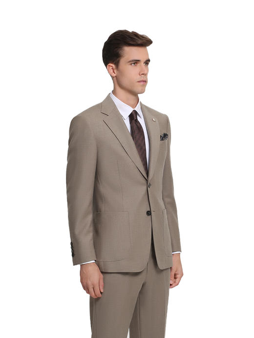 callisto咖啡色绵羊毛西服 商品图3