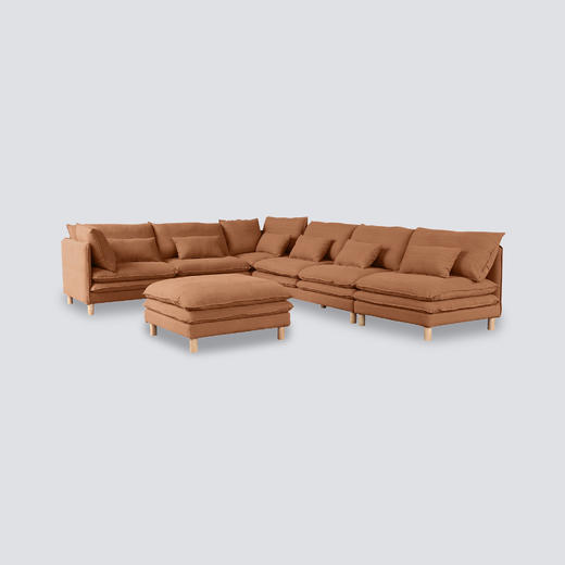 NS家居 ns furniture软包布艺组合沙发NSSF-5508 KD 商品图4