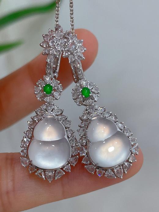 葫芦翡翠耳坠 商品图1