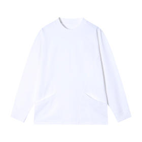 8678秋冬季新款圆领纯色舒适宽松复古插兜长袖休闲卫衣韩版简约