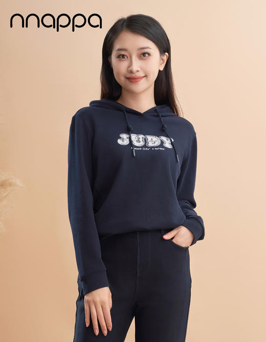 空气层珠片羊毛帽衫CA7308 商品图0