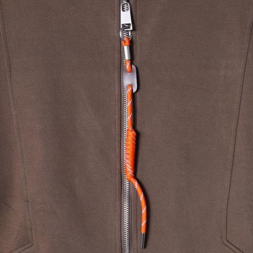 WT73秋冬季新款美式复古压线拉链连帽卫衣宽松潮流简约百搭外套 商品图3