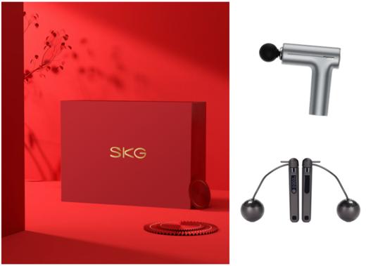 SKG礼盒套装-005 SKG 筋膜枪F1系列1代 尊贵款枪+敲打熊两用跳绳 KS703 商品图0