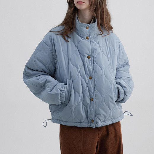 裁缝学苑AQ393正反两穿灯芯绒葫芦绗缝立领棉服外套纸样女装短款上衣版型 商品图6