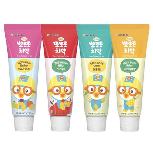 【国内现货】【中文包装】啵乐乐儿童牙膏新包装90g*4支 3岁+ 混合水果味 商品图0