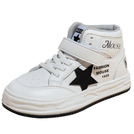 迪士尼儿童鞋加绒运动鞋2024冬新款棉鞋高帮鞋男孩女孩儿童板鞋M2238773 商品图8