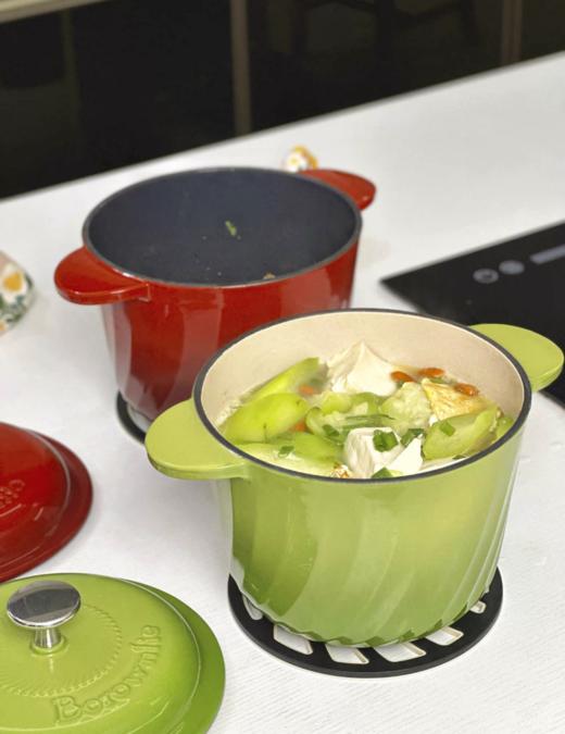 【高性价比珐琅锅】BOROWNFIE博朗菲珐琅锅海鲜锅家用多功能锅双耳焖炖 商品图3