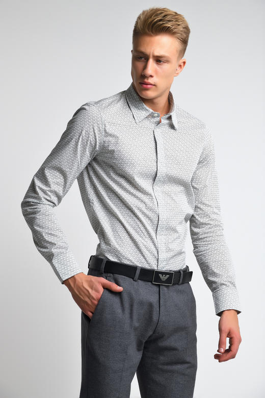 【超惠秒】EMPORIO ARMANI 阿玛尼 男士简约金属飞鹰logo板扣真皮腰带 10263 商品图5