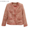 VIVIAN LIU R2413110新款时尚圆领短款高级气质小香风外套 商品缩略图0