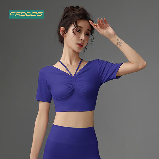 梵蒂欧（FADDOS）专业瑜伽短袖F2023737 商品图3