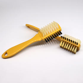 注意处理品特价发货注意慎拍三面黄柄绒皮刷麂皮刷反绒皮刷鞋刷te