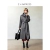 CIMPRESS/西嘉澳洲精梳细支羊毛双面呢大衣女秋冬可拆卸围脖外套(货号:DY2404062) 商品缩略图3
