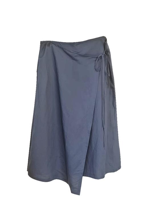 VIVIAN LIU R2424002新款时尚侧拉链前片系带不规则下摆半裙 商品图5