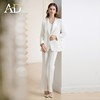 AD高端醋酸正装女新中式西服2024新款职业装气质女神范微喇裤套装 商品缩略图3