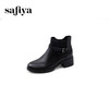 Safiya/索菲娅2024冬季休闲圆头粗跟时尚百搭烟筒靴 SF44116031 商品缩略图2