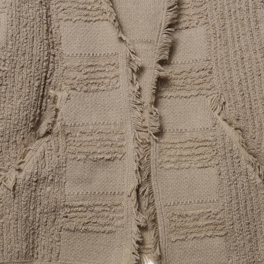 MY117新款小清新毛边开衫针织衫男女秋季休闲宽松时尚长袖上衣 商品图3