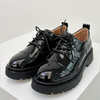 【顺丰包邮】00809 洛诗琳秋冬百搭英伦风复古漆皮面真皮小皮鞋211101 商品缩略图3