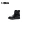 Safiya/索菲娅2024冬季休闲圆头坡跟时尚百搭短踝靴 SF44116108 商品缩略图3