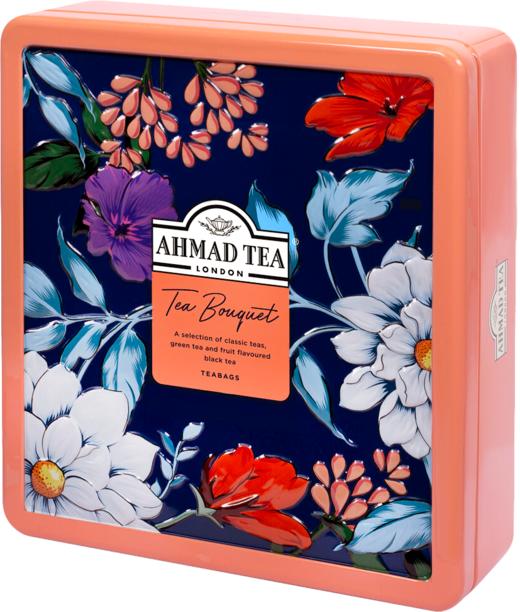 【英式优雅漫生活】英国亚曼茶 浪漫花语精选茶礼盒铁盒 2g/包 四款各8包（伯爵红茶+早餐红茶+英式绿茶+桃子百香果果茶）送礼袋 商品图4