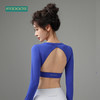 F2023748梵蒂欧爆款大露背撸铁练背瑜伽服长袖一体杯 商品缩略图4