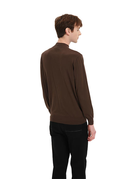 callisto咖啡色绵羊毛毛衣 商品图3