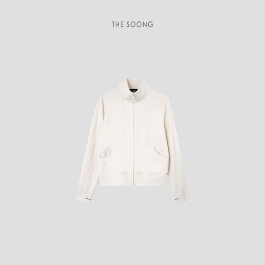 THESOONG“必收系列”超细美丽诺羊毛"防缩工艺80公支丝光高弹卫衣外套HBWT5412 商品图6