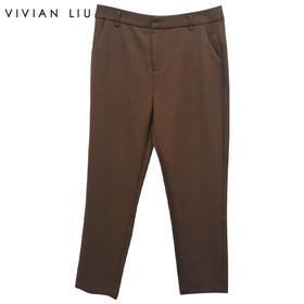 VIVIAN LIU TR2415009梅春女装新款时尚插兜显瘦小脚长款西裤