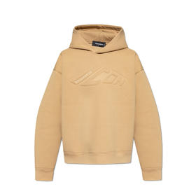 DSQUARED2 男士徽标压花棉质连帽卫衣 卡其色 S79GU0135 D25011 113