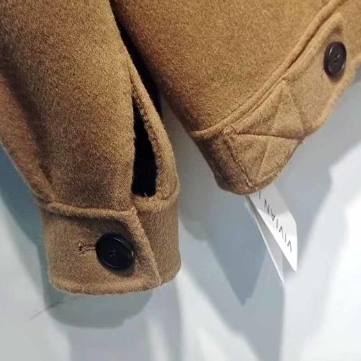 VIVIAN LIU TD2459307秋女装新款翻领双排扣短款羊毛大衣 商品图3