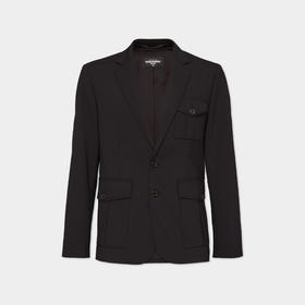 DSQUARED2 男士羊毛西服外套 黑色 S74BN1285 S40320 900