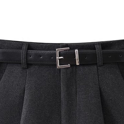 奢姿2024年冬季新款大码女装通勤西装短裤胖妹妹高腰阔腿休闲裤9944555994 商品图7