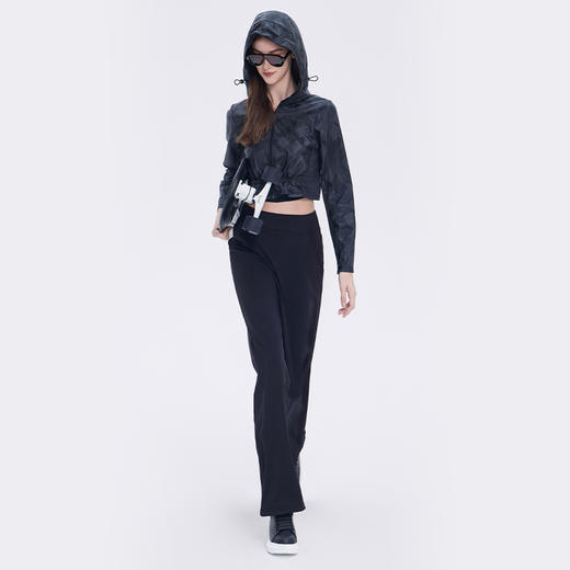 TITIKA ACTIVE 加绒高腰直筒裤秋冬休闲运动裤宽松健身长裤 curve me 11179 商品图2