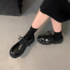 【顺丰包邮】00809 洛诗琳秋冬百搭英伦风复古漆皮面真皮小皮鞋211101 商品缩略图0