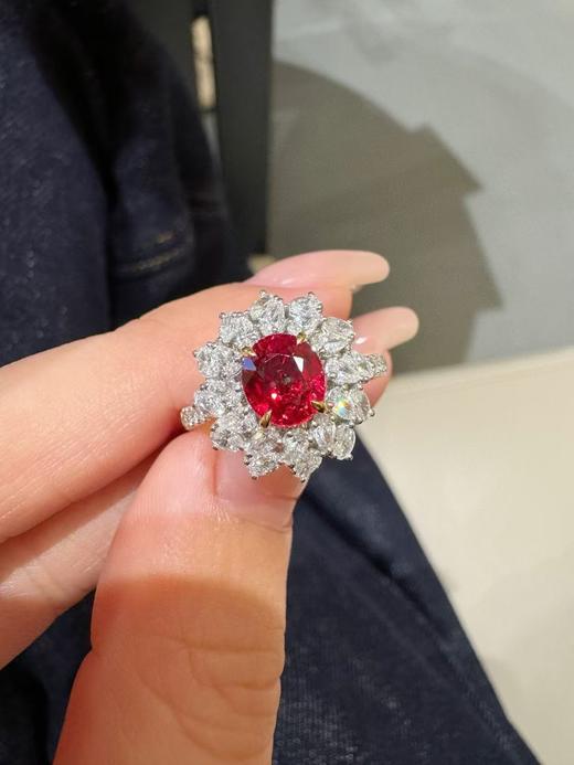 1.59ct刻面红宝石戒指 商品图1
