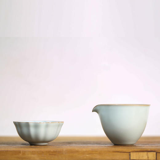 源具造器天青汝瓷公道杯 商品图3