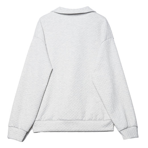 WY27长袖宽松户外纯色翻领套头秋季套头男女同款潮牌轻奢 商品图1