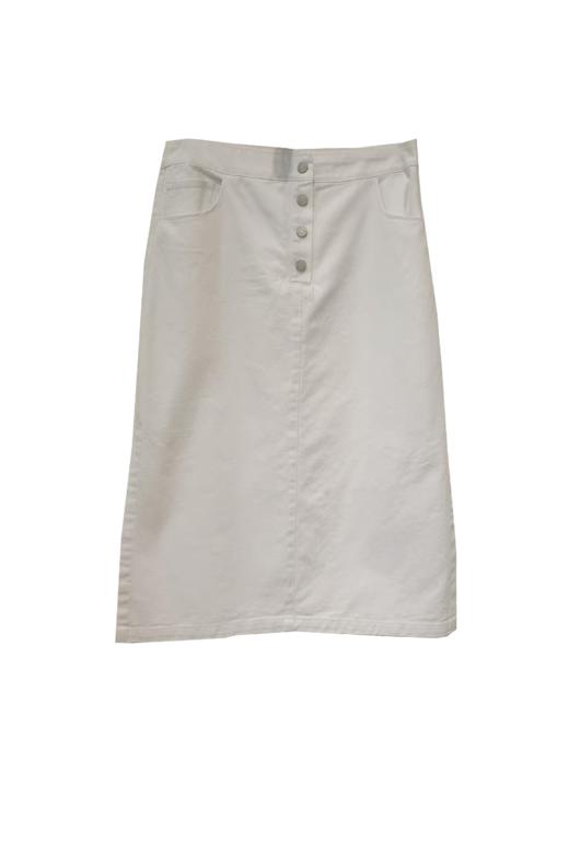 VIVIAN LIU薇薇安刘R2444005初秋女装新款时尚前中系扣直筒半裙 商品图5