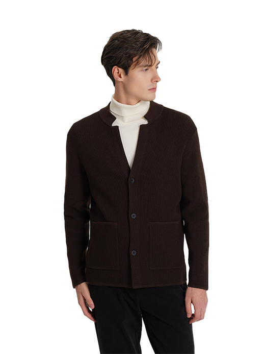 callisto高智系列咖啡色莫代尔针织衫 商品图3