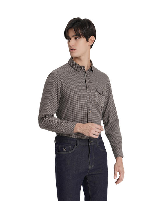 callisto咖啡色聚酯纤维衬衫 商品图3