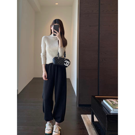 【700g气绒棉卫裤】冬季男女装特厚运动休闲裤 内层短绒奥利绒蓄热保暖 商品图1