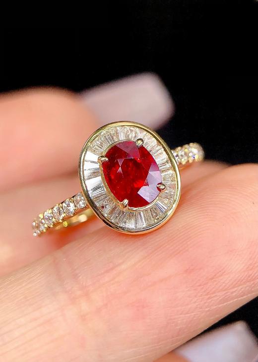 1.16ct刻面红宝石戒指 商品图0